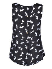 Bird Print Vest