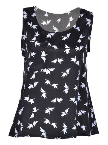 Bird Print Vest