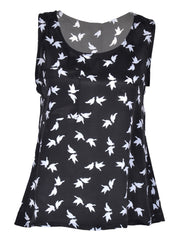 Bird Print Vest