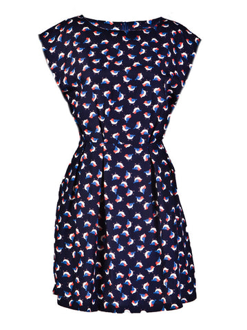 Bird Print Dress